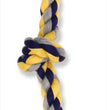 Mammoth Pet Products Cottonblend 3 Knot Rope Tug Toy Multi-Color 1ea/15 in, SM