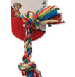 Mammoth Pet Products Cloth Dog Toy Rope Bone Assorted 1ea/12 in, MD