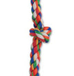 Mammoth Pet Products Cloth Dog Toy Rope 3 Knot Tug Multi-Color 1ea/20 in, MD