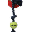 Mammoth Pet Products Denim 3 Knot Tug with Ball Dog Toy Grey 1ea/20 in, MD