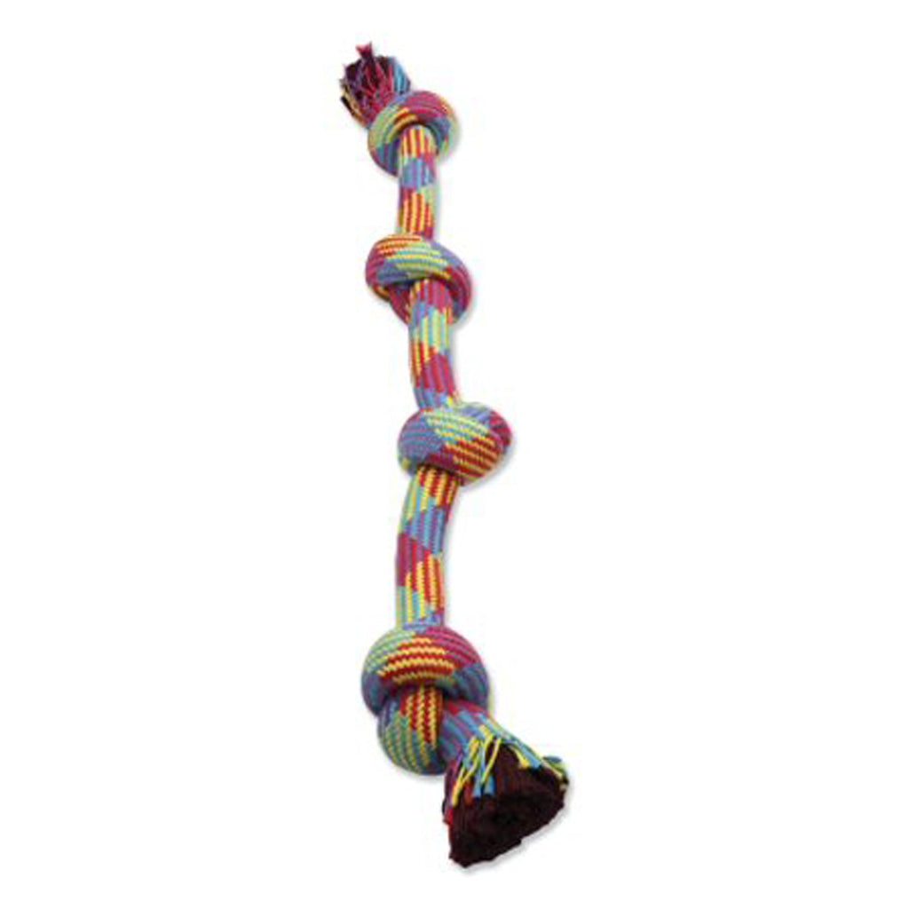 Mammoth Pet Products Braidys 4 Knot Rope Tug Dog Toy Multi-Color 1ea/34 in