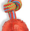 Mammoth Pet Products Braidys Tug with TPR Ball Dog Toy Assorted 1ea/11 in, SM