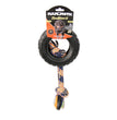 Mammoth Pet Products TireBiter II with Rope Dog Toy Multi-Color 1ea/6 in, LG