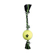 Mammoth Pet Products 3 Knot Tug Dog toy w/4in Tennis Ball Multi-Color 1ea/24 in, LG for your Pet Dog with Pet Store X.