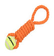 Mammoth Pet Products Twister Pull Tug w/Ball Dog Toy Orange 1ea/SM, 10 in