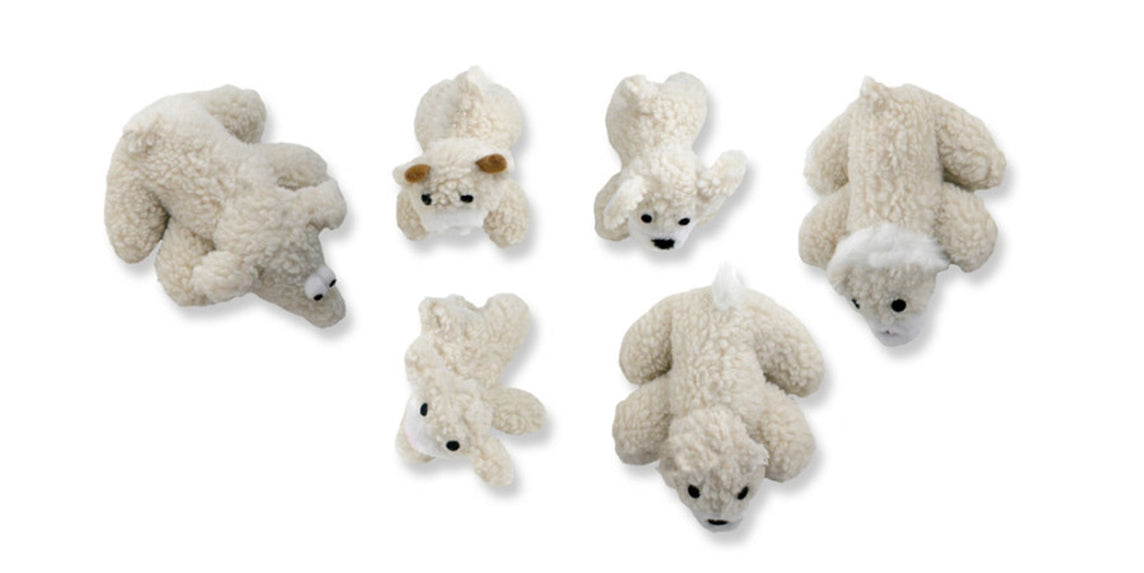 Mammoth Pet Products Lambswool Plush Dog Toys Assorted 1ea Assorted