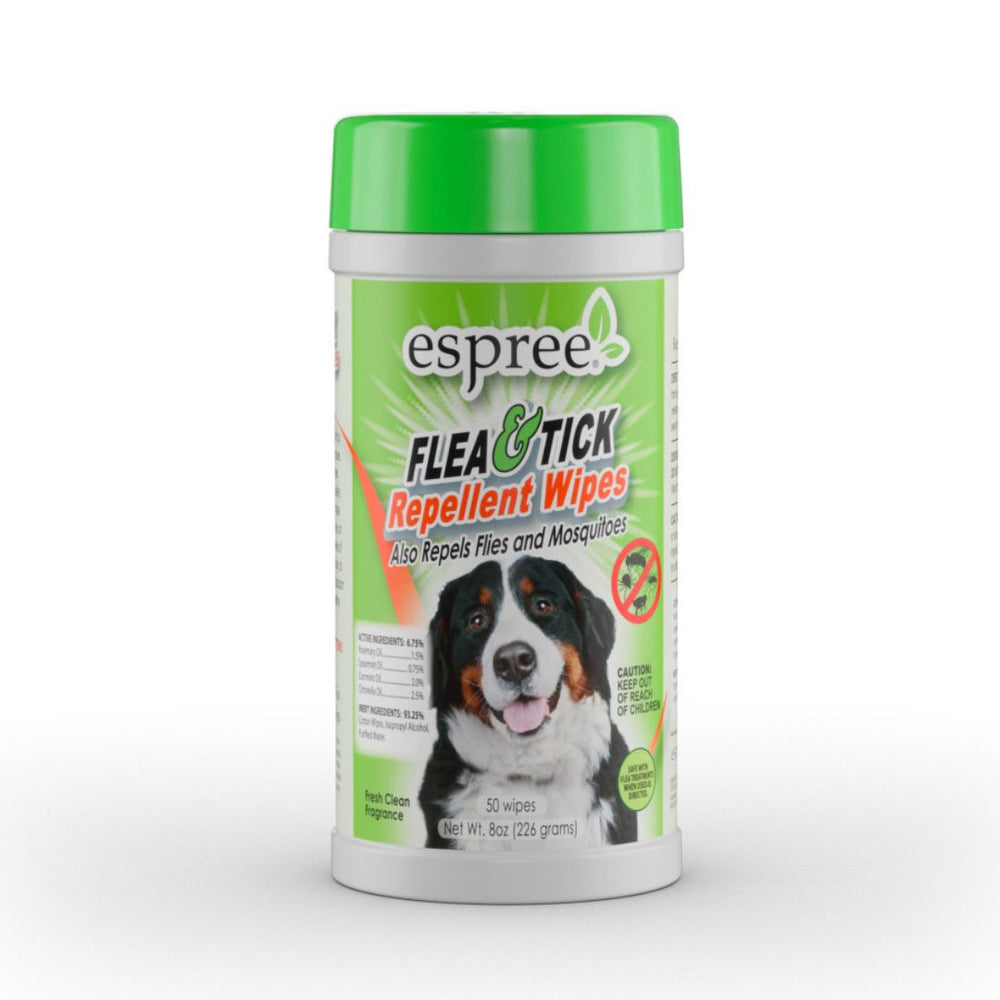 Espree Flea and Tick Repellent Wipes for Dogs 1ea/8 oz, 50 ct for your Pet Dog with Pet Store X.