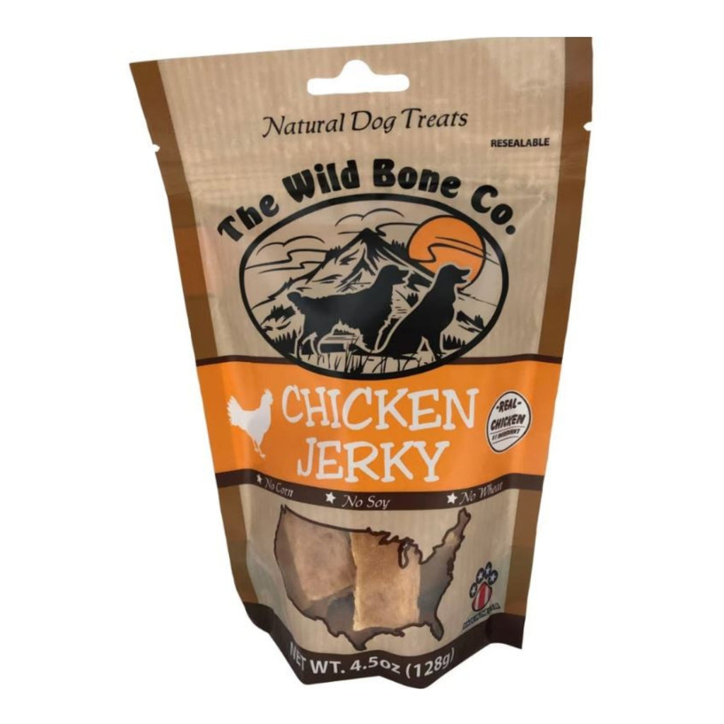 The Wild Bone Co. Natural Jerky Dog Treats Chicken 4.5oz.