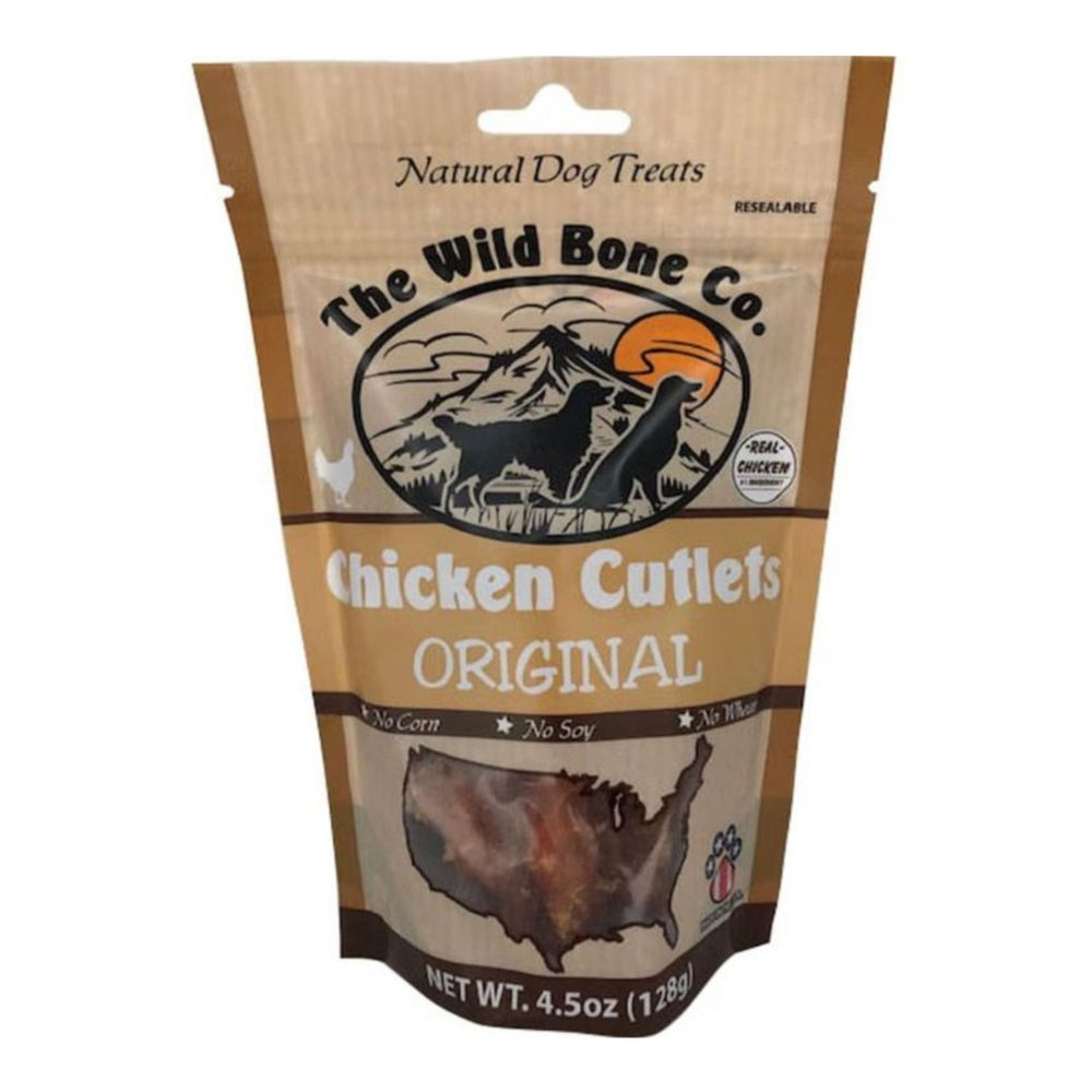 The Wild Bone Co. Original Cutlets Dog Treats Chicken 4.5oz.