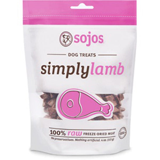 Sojos Dog Simply Lamb Treat 4oz for your Pet Dog with Pet Store X!