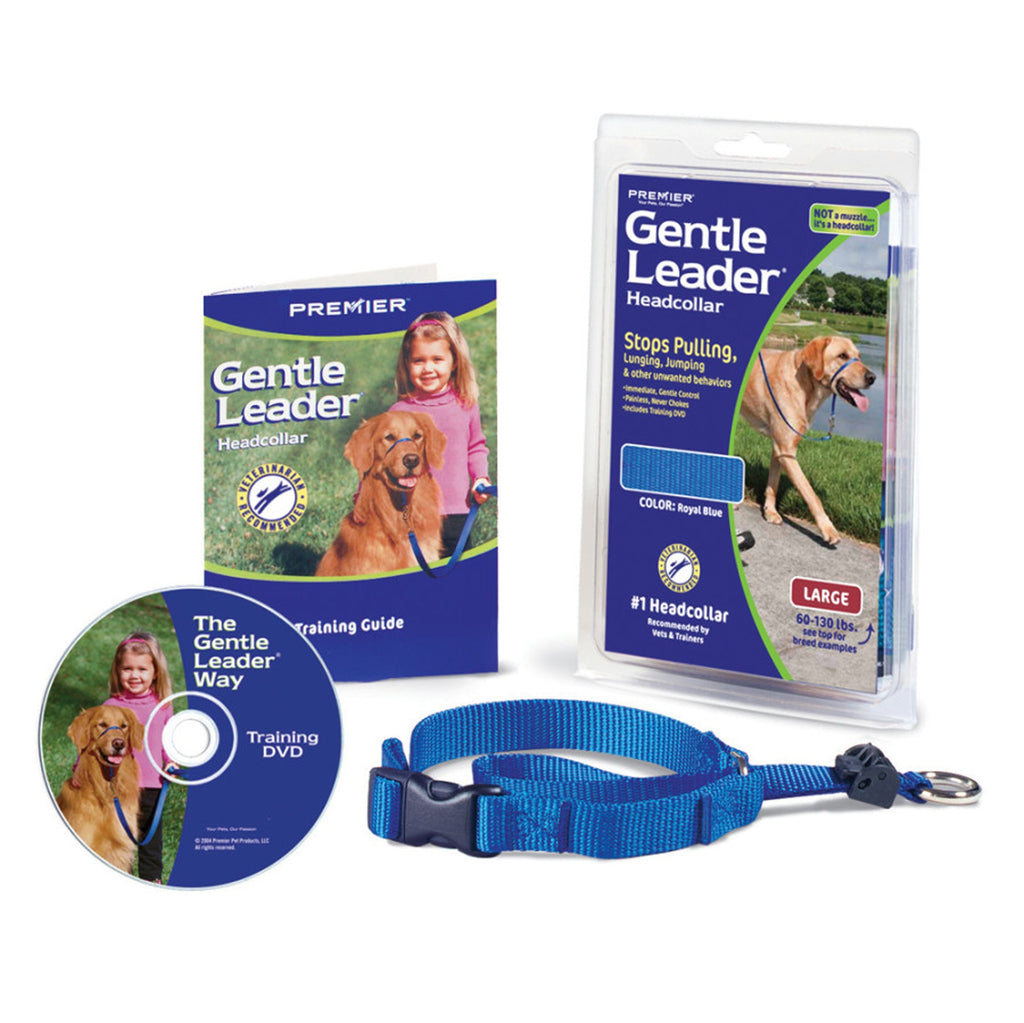 PetSafe Headcollar No-Pull Dog Collar Royal Blue 1ea/LG