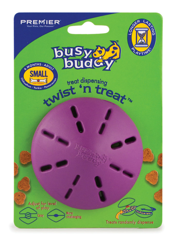 Busy Buddy Twist n Treat Toy Purple 1ea/SM for your Pet Dog with Pet Store X.