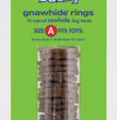 Busy Buddy Gnawhide Ring Refills Original Rawhide 1ea/1.83 oz, 16 ct, SM