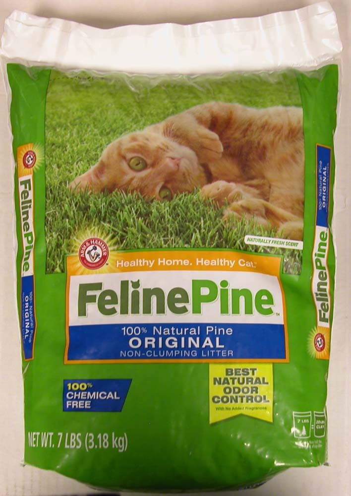 Feline Pine Original Non-Clumping Cat Litter 1ea/7 lb