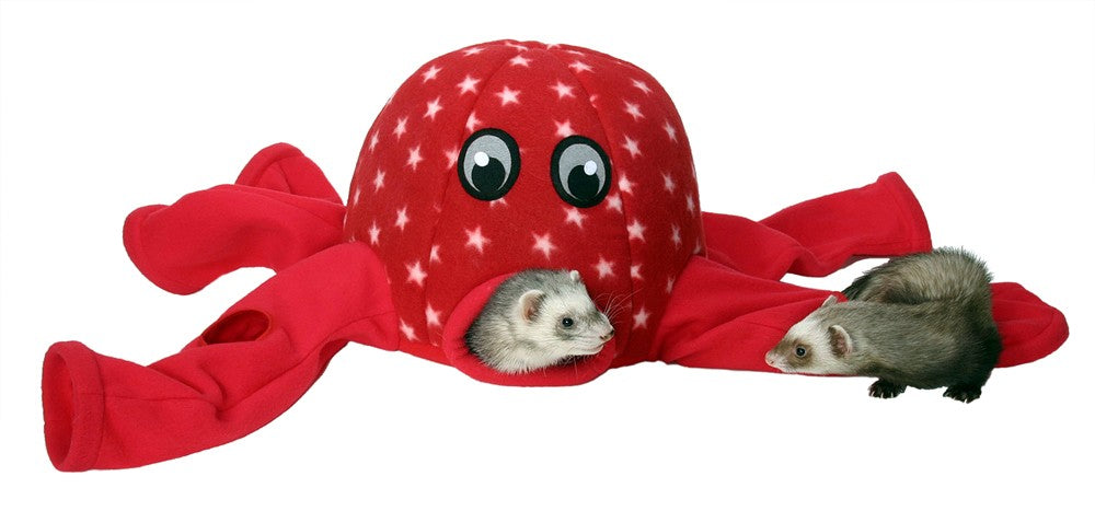 Marshall Pet Products Ferret Octo-Play Toy Octopus Red 1ea/One Size