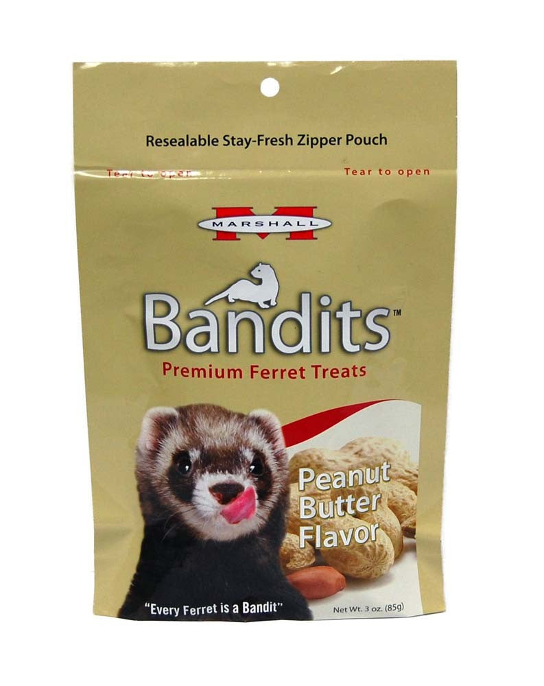 Marshall Pet Products Bandits Ferret Treat Peanut Butter 1ea/3 oz for your Pet Small Animal with Pet Store X.