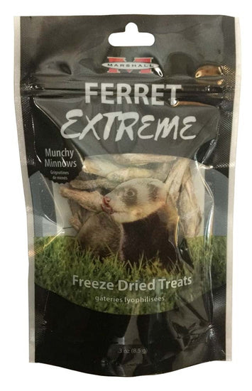 Marshall Pet Products Ferret Extreme Munchy Minnows Treats 1ea/03 oz for your Pet Small Animal with Pet Store X.