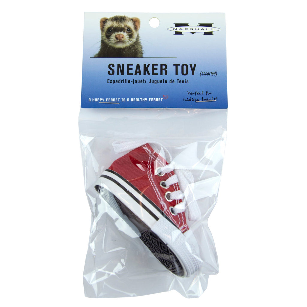 Marshall Pet Products Sneaker Ferret Toy Red 1ea for your Pet Small Animal with Pet Store X.