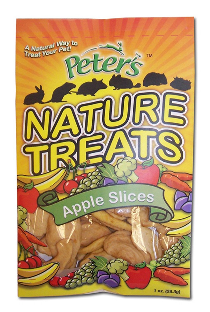 Marshall Pet Products Peter's Apple Slice Nature Treats for Small Animals 1ea/1 oz for your Pet Small Animal with Pet Store X.