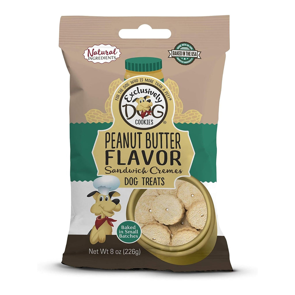 Exclusively Pet Sandwich Cremes Peanut Butter 8oz.