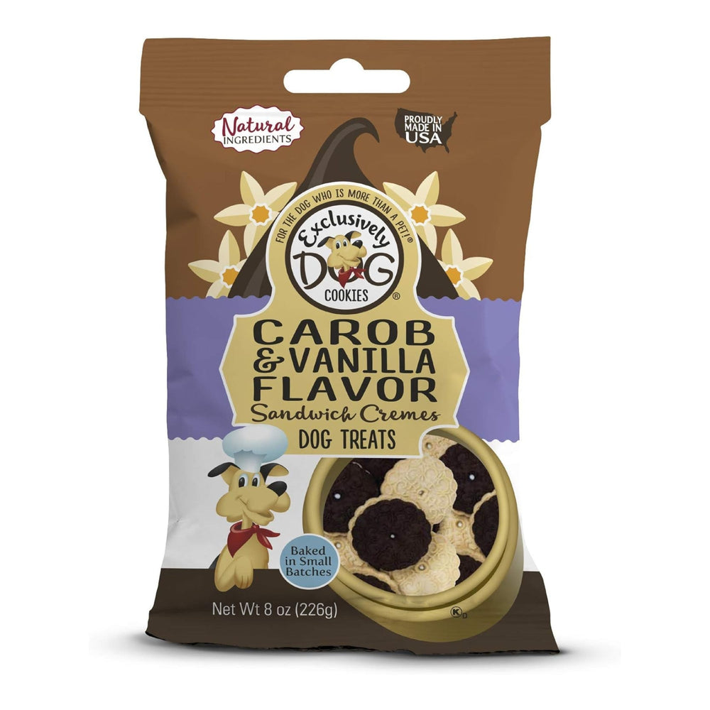 Exclusively Pet Sandwich Cremes Carob/Vanilla 8oz.