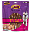 Cadet Gourmet Beef Hide & Duck Dog Twist Sticks Beef Hide & Duck 1ea/5 In. (50 ct)