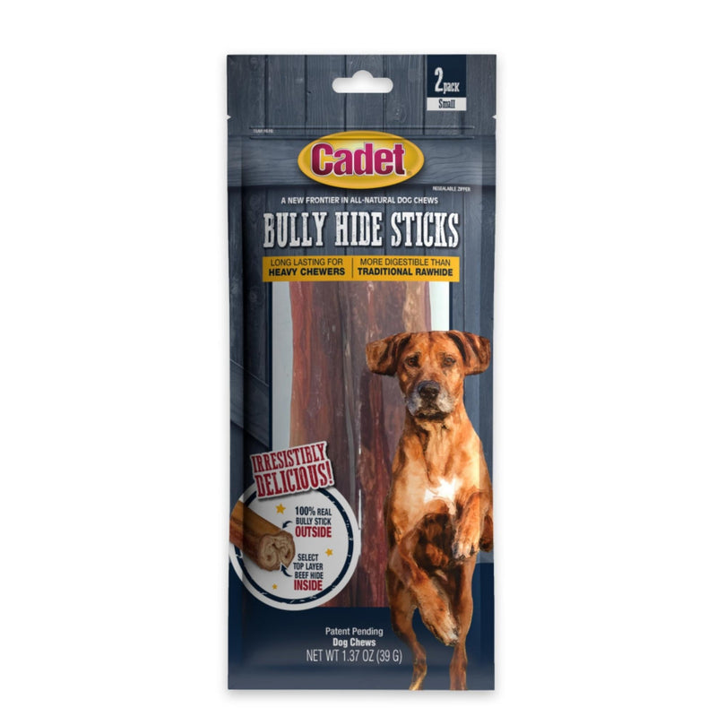 Cadet Bully Hide Sticks All-Natural Dog Chews Small Stick, 1ea/2 ct for your Pet Dog with Pet Store X!