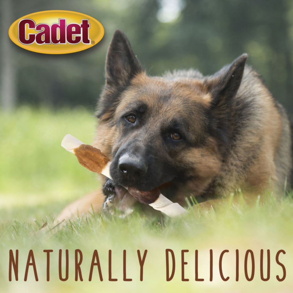 Cadet Gourmet Beef Hide Shish Kabob Dog Treats X-Large, Chicken, Chicken Liver & Sweet Potato, 1ea/(15 ct)