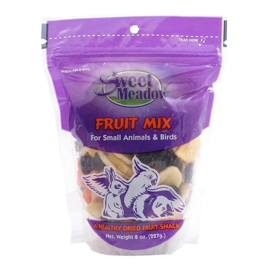 Sweet Meadow Farm Fruit Mix Treat for Small Animals 1ea/8oz for your Pet Small Animal with Pet Store X.