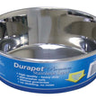 OurPets Rubber-Bonded Premium Stainless Steel Dog Bowl Silver 1ea