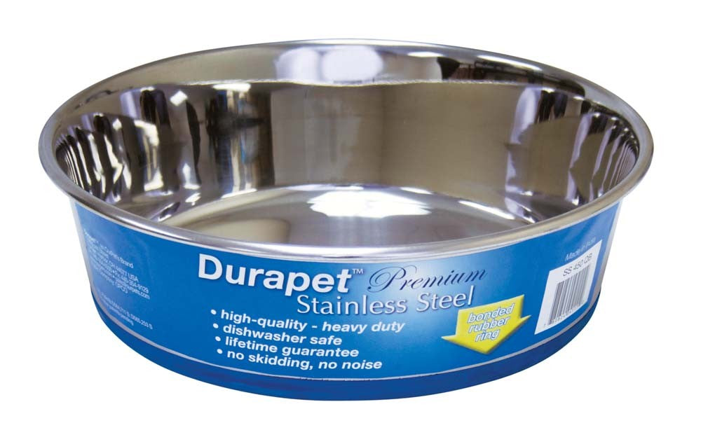 OurPets Premium Stainless Steel Dog Bowl Silver 1ea/4 qt