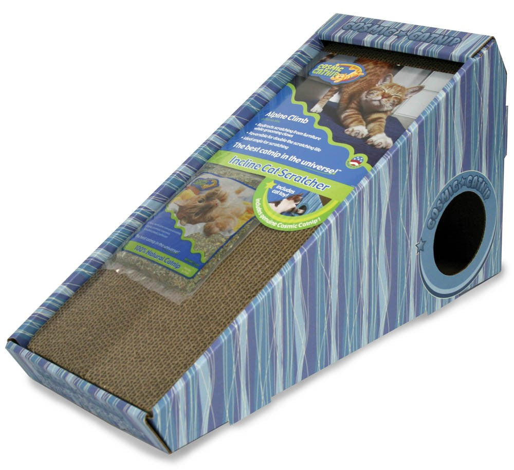 OurPets Cosmic Alpine Cat Scratcher Brown, Yellow 1ea