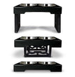 OurPets Barking Bistro Adjustable Elevated Dog Feeder Black 1ea for your Pet Dog with Pet Store X.