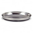 OurPets Rubber Bonded Bottom Oval Cat Bowl Silver 1ea