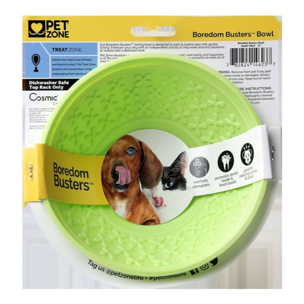 Pet Zone Boredom Busters Dog/Cat Bowl Green