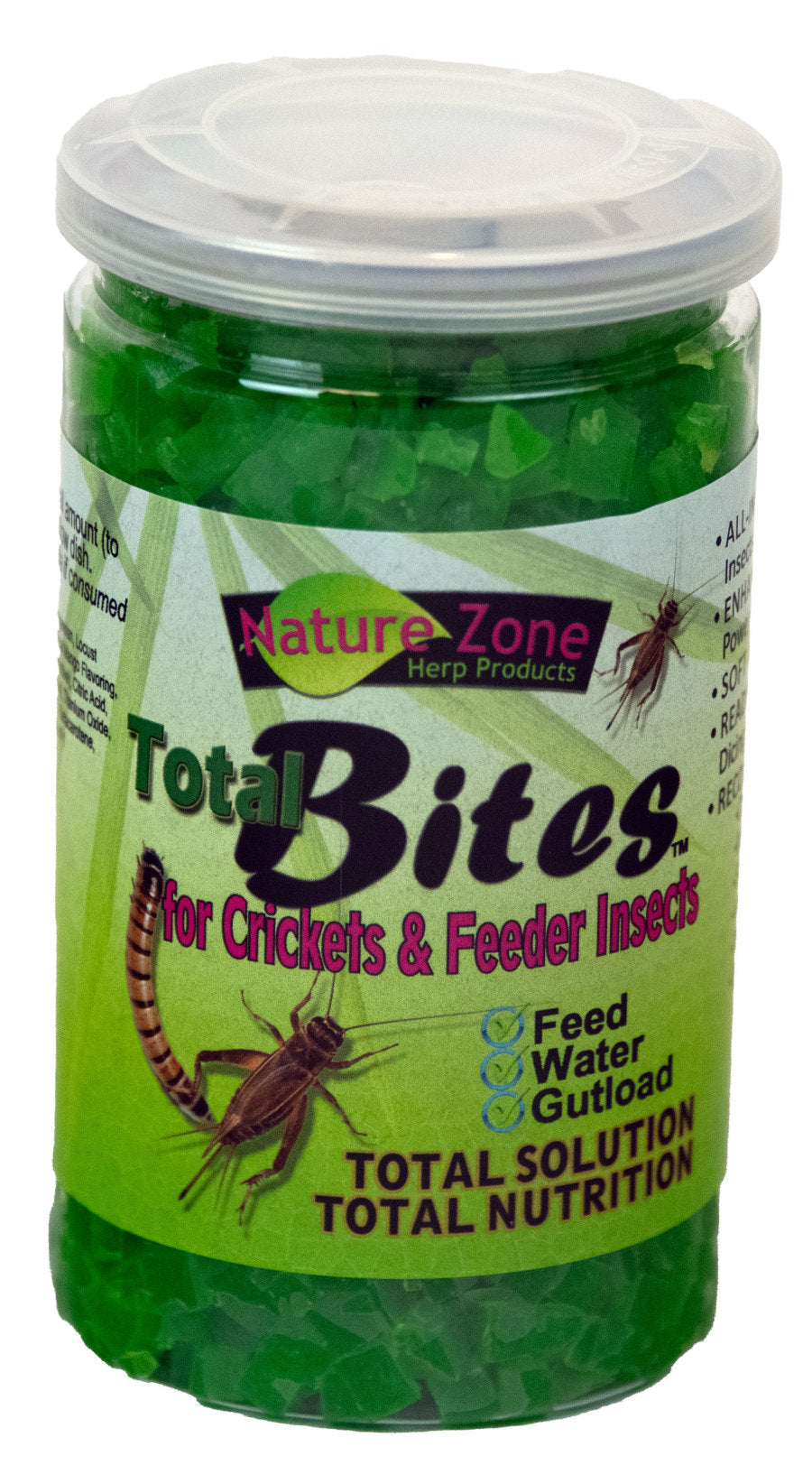 Nature Zone Cricket Total Bites with Spirulina 1ea/10oz.