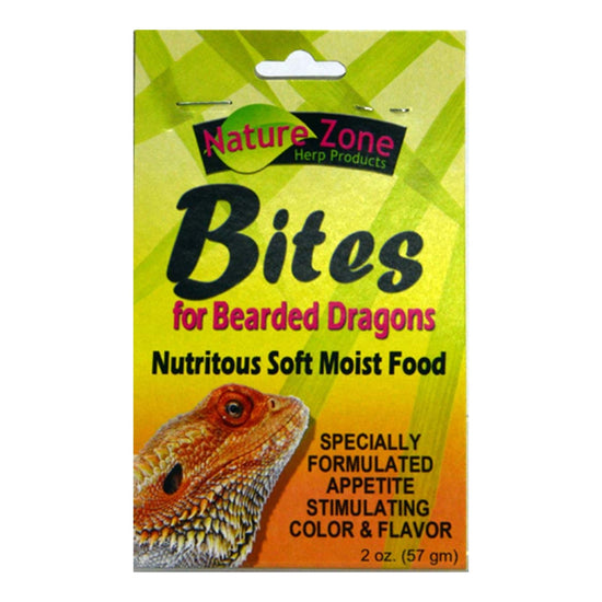 Nature Zone Bearded Dragons Bites Gel Food 1ea/2oz for your Pet Reptile with Pet Store X.