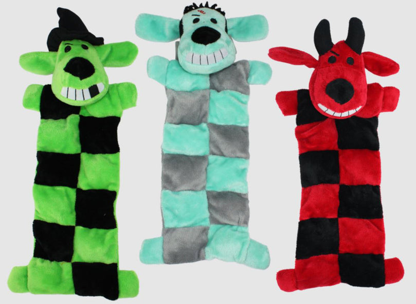 Multipet Loofa Halloween Squeaker Mat Assortment 12 Inch for your Pet Dog with Pet Store X.