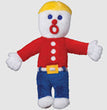 Multipet Mr. Bill Plush Dog Toy Multi-Color 1ea/10 in