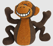 Multipet Deedle Dudes Dog Toy Monkey 1ea/8 in