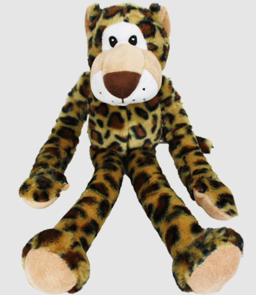 Multipet Swingin Safari Dog Toy Leopard Assorted 1ea/19 in