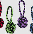 Multipet Nuts For Knots with Tug Toy Assorted 1ea/6 in