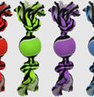 Multipet Nuts for Knots 2-Knot Rope with Tennis Ball Assorted 1ea/10 in