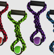 Multipet Nuts for Knots Rope Tug Dog Toy With Tennis Ball Assorted 1ea/14 in, SM for your Pet Dog with Pet Store X.