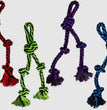 Multipet Nuts for Knots Rope Tug With 2 Danglers Dog Toy Assorted 1ea/15 in, SM for your Pet Dog with Pet Store X.