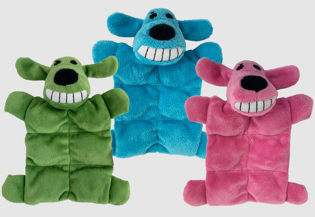 Multipet Minipet Loofa Squeaker Mat Dog Toy Assorted 1ea/6 in