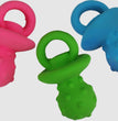 Multipet Minipet Pacifier Dog Toy Assorted 1ea/4 in for your Pet Dog with Pet Store X.