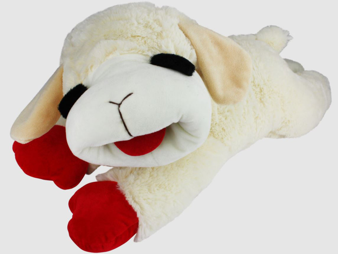 Multipet Lamb Chop Dog Toy Multi-Color 1ea/24 in