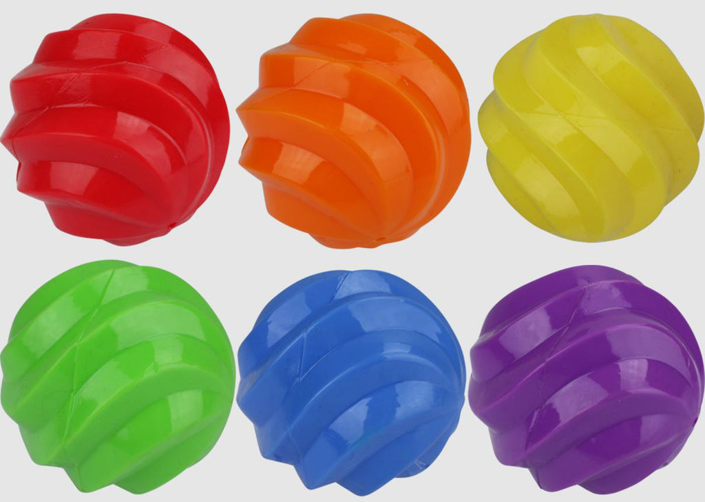 Multipet Spiral Balls Ball(Assorted) 4 Inch for your Pet Dog with Pet Store X.