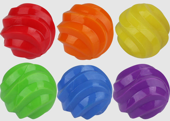 Multipet Spiral Balls Ball(Assorted) 4 Inch for your Pet Dog with Pet Store X.